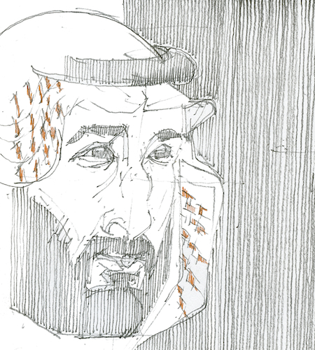 Cartoon: aber fesch ist er (medium) by herranderl tagged saudiarabien,prinz,waffen,handel
