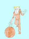Cartoon: bowling (small) by herranderl tagged trump,welt
