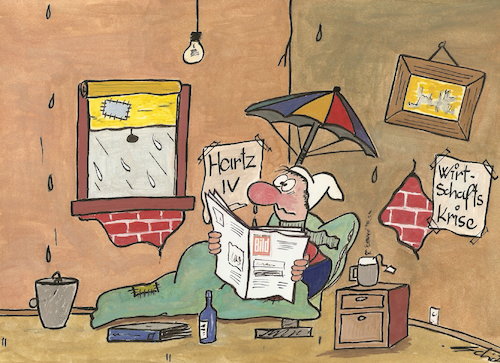 Cartoon: armer Poet von heute (medium) by schöb tagged armer,poet