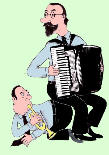 Cartoon: Musicians (medium) by Barcarole tagged musicians