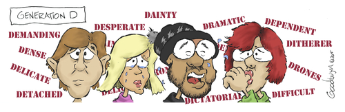 Cartoon: Generation D (medium) by Goodwyn tagged whiners,generation