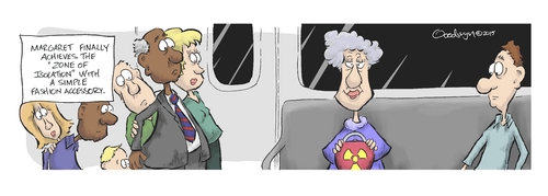 Cartoon: Zone of Isolation (medium) by Goodwyn tagged radiation,nuclear,subway,train