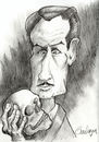 Cartoon: Vincent Price (small) by Goodwyn tagged vincent,price,skull,halloween,hand
