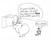 Cartoon: Wo die Liebe reinplatzt (small) by Der Apfel tagged dicke,frau,kleiner,mann,short,guy,big,woman,sex,abuse