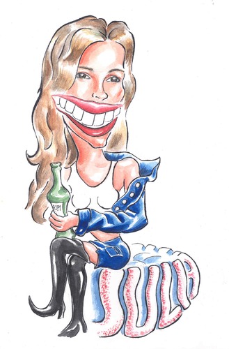 Cartoon: julia roberts (medium) by bebetokaspi tagged julia,roberts