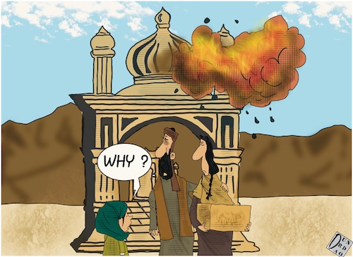 Cartoon: Afghanistan (medium) by Christi tagged talebani,europa,afghanistan,kabul,guerra