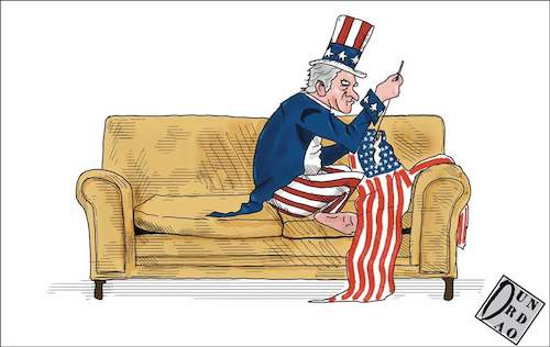Cartoon: Il giorno di Biden (medium) by Christi tagged usa,biden,america,day,riunire