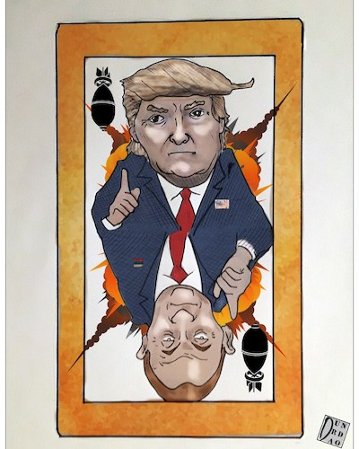 Cartoon: USA VS RUSSIS (medium) by Christi tagged usa,trump,putin