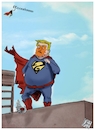 Cartoon: Trump bizzarro (small) by Christi tagged trump,covid,superman,bizzarro,ospedale