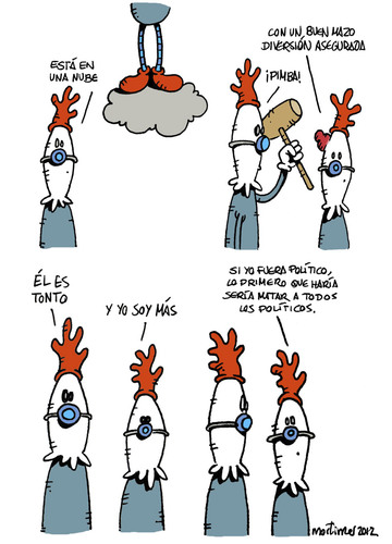 Cartoon: dos amigos (medium) by mortimer tagged mortimer,mortimeriadas,cartoon