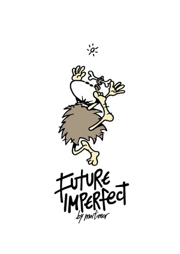 Cartoon: future imperfect 11 grandpa (medium) by mortimer tagged camiseta,tshirt,cartoon,mortimeriadas,mortimer,imperfecto,futuro,bone,shaman,imperfect,future,goodies,illustration,comic,zukunft,essen,kochen,wilde,kannibale