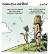 Cartoon: adam eve and god 06 (small) by mortimer tagged mortimer,mortimeriadas,cartoon,comic,gag,adam,eve,god,bible,paradise,eden,biblical,christian,original,sin,sex,nude,toons,hairy,belly,blonde,snake,apple