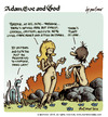 Cartoon: adam Eve and God 11 (small) by mortimer tagged mortimer,mortimeriadas,cartoon,comic,gag,biblical,adam,eve,god,snake,bible,christian,holy,leaf,sex,love,erotic,hairy,belly,blonde,flowers,paradise,eden,original,sin