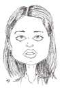 Cartoon: Robin Tunney - Theresa Lisbon (small) by perevilaro tagged robin,tunney,theresa,lisbon,mentalist