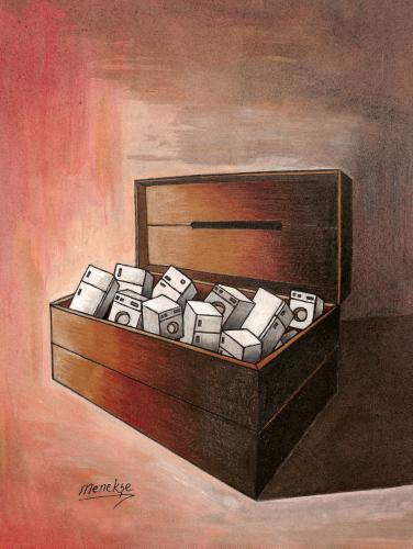 Cartoon: ballot box (medium) by menekse cam tagged ballot,box