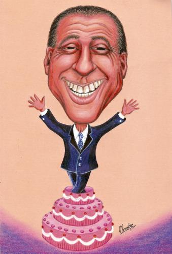 Cartoon: Berlusconi (medium) by menekse cam tagged berlusconi,portrait