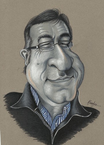 Cartoon: Coskun Göle (medium) by menekse cam tagged coskun,gole,cartoonist,turkish,portrait,caricature,menekse