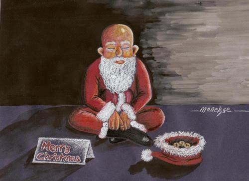 Cartoon: Santa Clause (medium) by menekse cam tagged santa,clause,merry,christmas