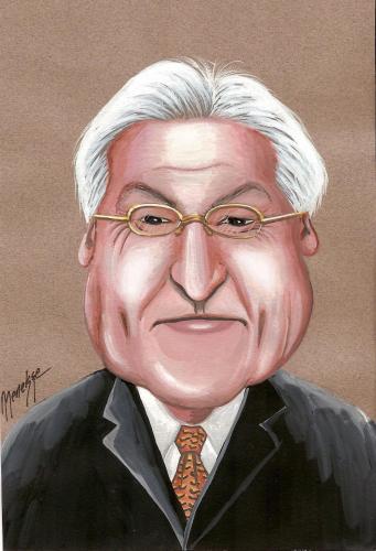 Cartoon: Steinmeier (medium) by menekse cam tagged frank,walter,steinmeier,german,aussenminister,merkel,portrait