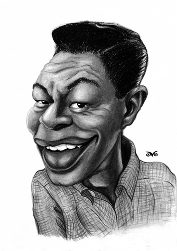 Cartoon: Nat King Cole (medium) by menekse cam tagged nathaniel,adams,coles,jazz,pop,great,love,songs,usa,american,singer,nat,king,cole,unforgettable,monalisa,the,girl,from,ipanema,quizas,rambling,rose,to,young,when,fall,in