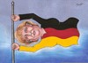 Cartoon: Angela MERKEL (small) by menekse cam tagged angela,merkel,portrait,germany,flag,caricature,cartoon