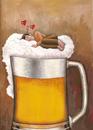 Cartoon: Beer 3 (small) by menekse cam tagged beer,sleep,peace,happiness,fetal,position,stein,glass