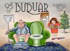 Cartoon: Buduar Magazine (small) by menekse cam tagged italian,humor,magazine,buduar,cover,design,sofa,cartoon