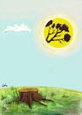 Cartoon: Fidelity (small) by menekse cam tagged fidelity,environment,tree,slaughter,ecological,collapse,nature,sun,loyalty