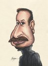 Cartoon: Hicabi Demirci (small) by menekse cam tagged hicabi,demirci,turkish,cartoonist,menekse,portrait,caricature