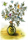 Cartoon: Olive oil is the life (small) by menekse cam tagged olive,oil,cyprus,festival,cartoon,contest,tree,birds