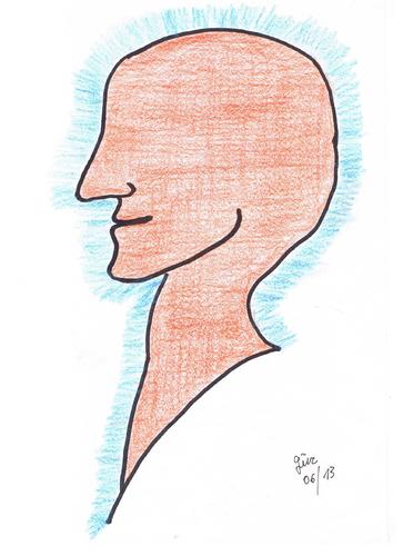 Cartoon: der MENSCH  Hombre Man Uomo Hom (medium) by skätch-up tagged klinik,kohlwald,blasien,st,frau,und,mann,geschöpf,mensch