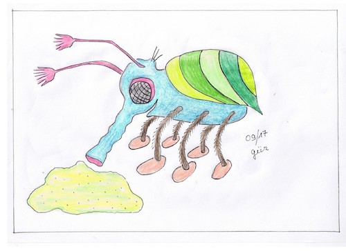 Cartoon: Flies are Green and Buzzzin (medium) by skätch-up tagged frank,zappa,the,tortour,never,stops,flies,are,green,and,buzzin,musik,art,of,noise,story