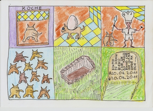 Cartoon: rätsel riddle   it is a song (medium) by skätch-up tagged riddle,rätsel,it,is,song,deutsches,liedgut,ein,mops,kam,in,die,küche,ei,grabstein