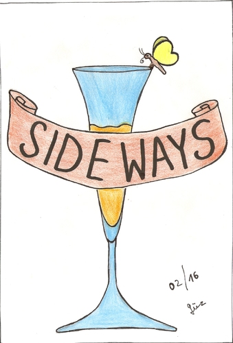 Cartoon: SIDEWAYS stuttgART (medium) by skätch-up tagged sideways,stuttgart,toni,ela,schreiner,bistro,bar,music,photographie,riddle