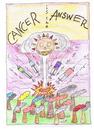 Cartoon: cancer is the answer (small) by skätch-up tagged cancer,krebs,sickness,krankheit,tod,death,destruction,zerstörung