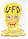Cartoon: unidentified furious object UFO (small) by skätch-up tagged unidentified,furious,object,ufo,tarnkappe,camouflage,moron,depp,trottel