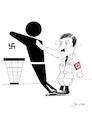 Cartoon: Racism in the trash (small) by AIMEUR Youcef tagged racism