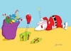 Cartoon: Santa Claus Surpise (small) by AIMEUR Youcef tagged santa,claus,surpise,2019