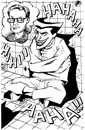 Cartoon: Joker sketch with Bruce Timm (small) by bennaccartoons tagged joker,batman,bruce,timm