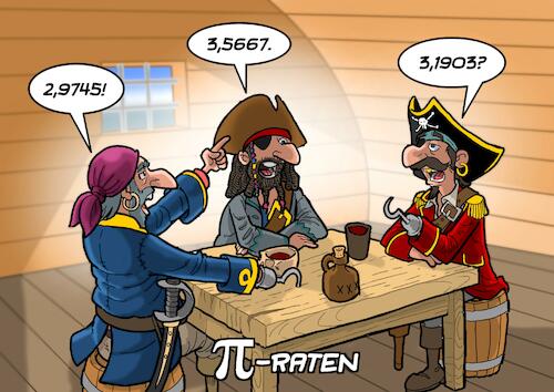 Cartoon: Pi-Raten (medium) by Joshua Aaron tagged piraten,zahl,pi,mathematik,math2022,piraten,zahl,pi,mathematik,math2022