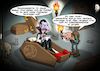 Cartoon: Ausgangssperre (small) by Joshua Aaron tagged vampir,dracula,covid,19,corona,virus,epidemie,pandemie