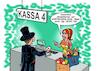 Cartoon: Kartenzahlung (small) by Joshua Aaron tagged kreditkarte,bankomatkarte,zauberer,spielkarte,kasse,supermarkt