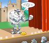 Cartoon: KI Hamlet (small) by Chris Berger tagged hamlet,roboter,künstliche,intelligenz,ai,ki,theater