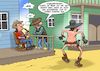 Cartoon: Naked Gun (small) by Joshua Aaron tagged sheriff,nackt,gunman,revolverheld,wilder,westen,fkk