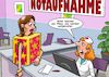 Cartoon: Notaufnahme (small) by Chris Berger tagged notaufnahme,krankenhaus,unfall,zauberer,magier,zersägte,jungfrau,krankenschwester