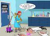 Cartoon: Putzfrau (small) by Joshua Aaron tagged virologie,virus,krankenhaus,opfer,seuche,verseucht,putzfrau