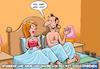 Cartoon: Schizophrener Sex (small) by Joshua Aaron tagged schizo,schizophren,sex,persönlichkeiten,störung,abwechslung,personen