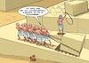 Cartoon: Sklavenarbeit (small) by Joshua Aaron tagged ägypten,pyramiden,sklaven,schauspieler,sphinx,sklaverei