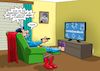 Cartoon: Stay at home (small) by Chris Berger tagged superman,wir,bleiben,zuhause,stay,at,home,corona,covid,pandemie,2020