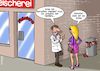 Cartoon: Tierfreund (small) by Joshua Aaron tagged vegan,veganismus,vegetarier,fleischerei,metzgerei,metzger,fleischhauer